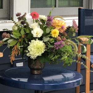 Flower arrangement for delivery from Wimbee Creek Farm.