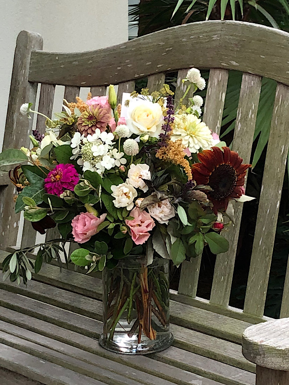 Fresh flower bouquet for delivery from Wimbee Creek Farm