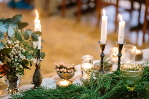 Tablescape for a holiday dinner