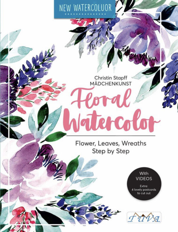Floral Watercolor Instruction Book